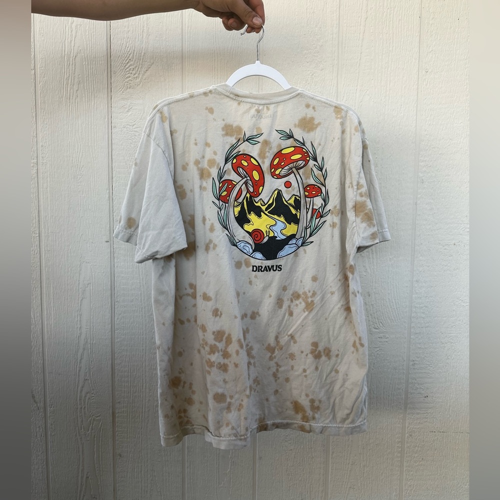 Dravus tie dye t-shirt with mushrooms